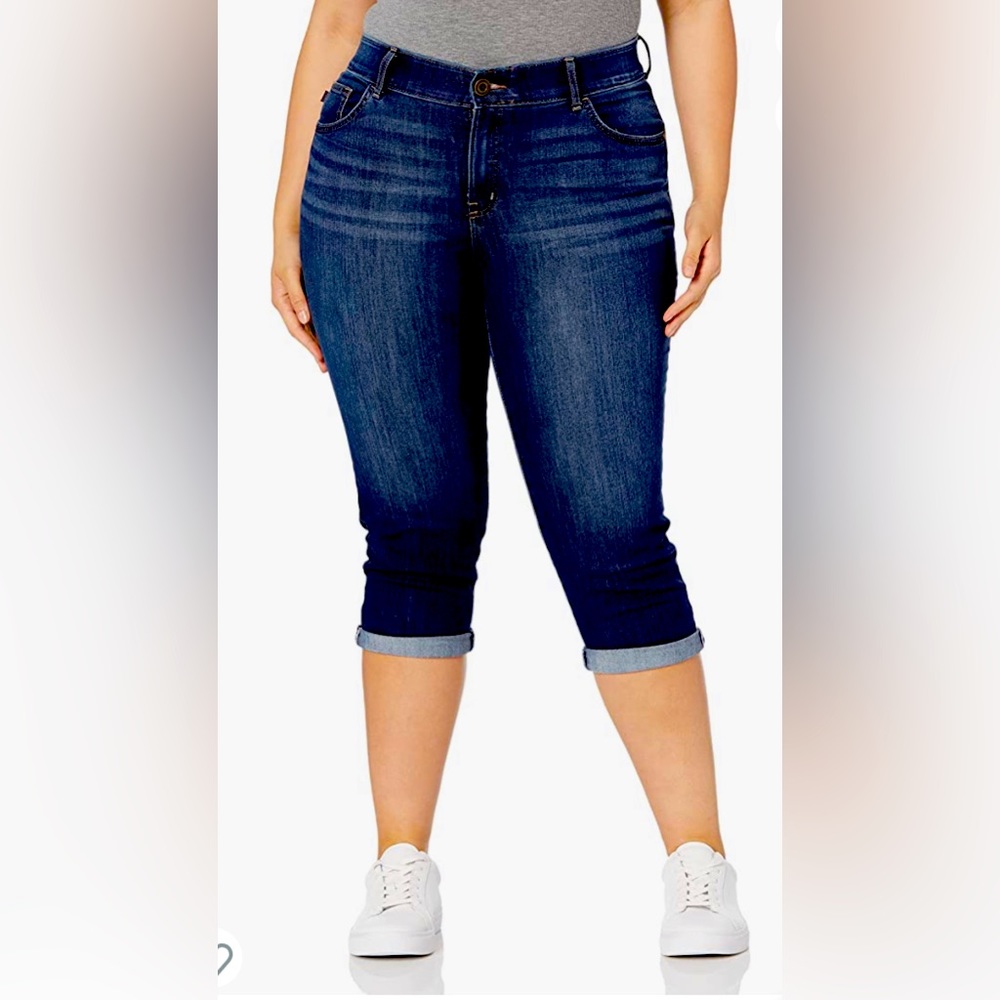 Lee Womens Plus size Stretch flex jeans capri